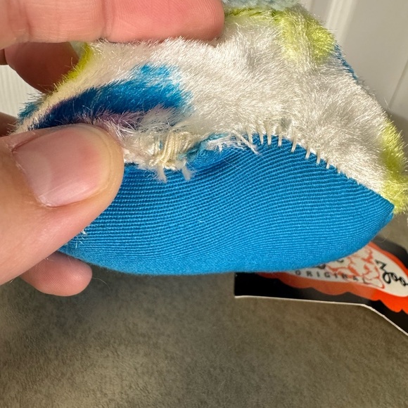 Vintage Snuggly Midget Zoo Spotty Blue Firm Bunny Felt Floppy Ears - Picture 5 of 8